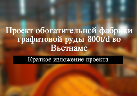 Проект по обогащению графитовой руды 800t/d во Вьетнаме!